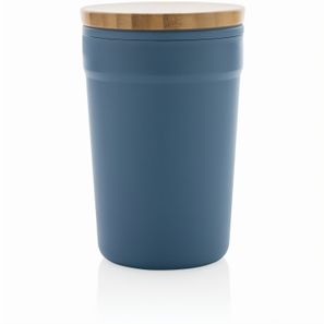 GRS rPP-Becher mit Bambusdeckel