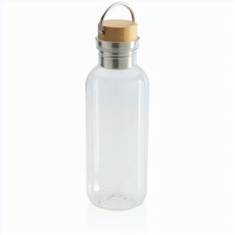 RCS rPET Flasche with Bambusdeckel und Griff