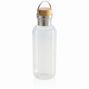 RCS rPET Flasche with Bambusdeckel und Griff