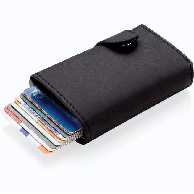 Produktabbildung Aluminium RFID Kartenhalter mit PU-Börse Aluminium RFID Kartenhalter mit PU-Börse