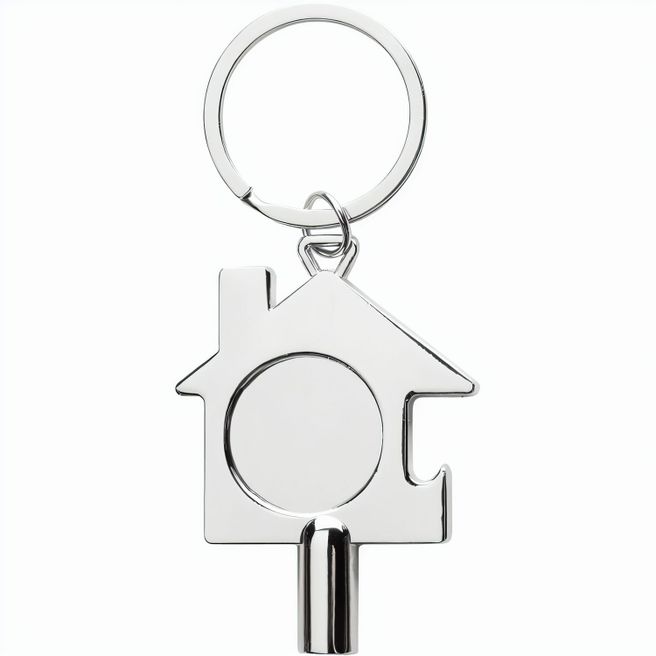 3-in-1 Schlüsselring aus RCS rec. Zinklegierung