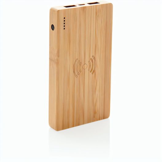Produktabbildung Bambus 4.000 mAh Wireless 5W Powerbank Bambus 4.000 mAh Wireless 5W Powerbank (Bild 1)