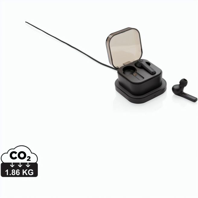 Produktabbildung TrueWireless Ohrhörer in kabelloser Ladebox TrueWireless Ohrhörer in kabelloser Ladebox