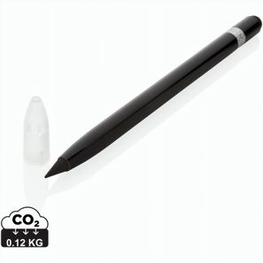 Tintenloser Stift aus Aluminium mit Radiergummi