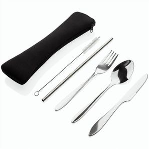 4-teiliges wiederverwendbares Besteckset aus Stainless-Steel