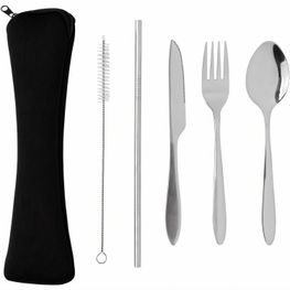 4-teiliges wiederverwendbares Besteckset aus Stainless-Steel