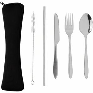4-teiliges wiederverwendbares Besteckset aus Stainless-Steel