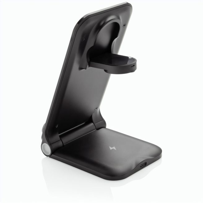 Produktabbildung Powerpal 3-in-1 15W-Ladegerät aus RCS recyceltem Kunststoff Powerpal 3-in-1 15W-Ladegerät aus RCS recyceltem Kunststoff