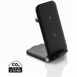Produktabbildung Powerpal 3-in-1 15W-Ladegerät aus RCS recyceltem Kunststoff Powerpal 3-in-1 15W-Ladegerät aus RCS recyceltem Kunststoff