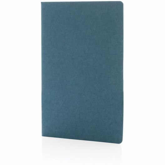 ein blaues notizbuch mit einer leeren seite A5 Softcover Notizbuch (Bild 1)