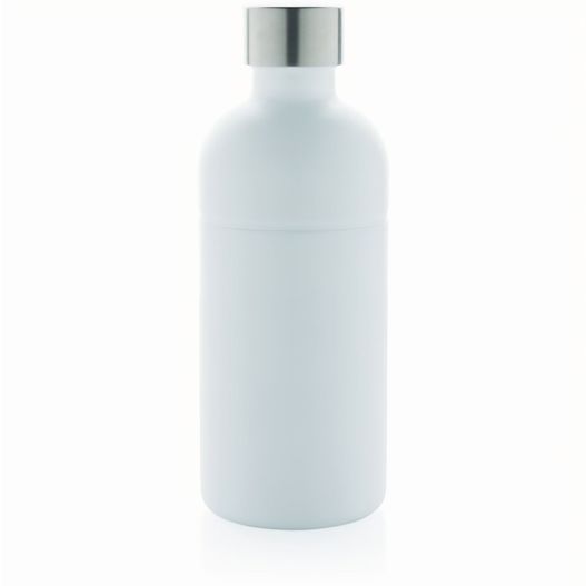 eine weiße flasche mit einem silbernen deckel Soda Trinkflasche aus RCS-zertifiziertem Stainless-Steel (Bild 1)