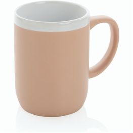 Keramiktasse mit weißem Rand, 300ml