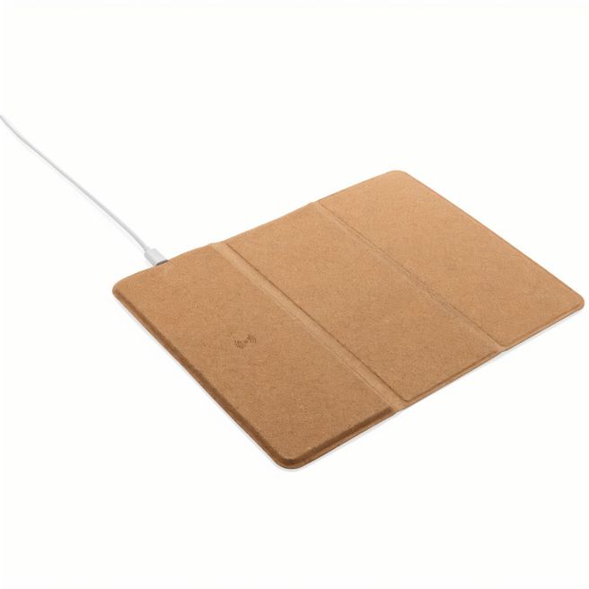 Wireless 10W Kork-Mauspad mit Ladefunktion und Ständer