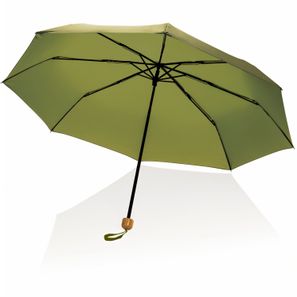 20.5" Impact AWARE™ RPET 190T Pongee Bambus Mini-Schirm