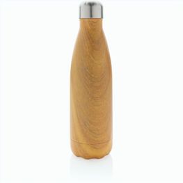 Vakuumisolierte Stainless Steel Flasche mit Holzoptik