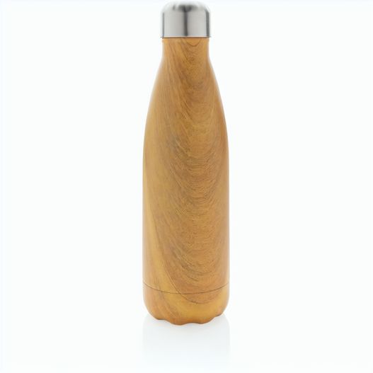 Produktabbildung Vakuumisolierte Stainless Steel Flasche mit Holzoptik Vakuumisolierte Stainless Steel Flasche mit Holzoptik (Bild 1)