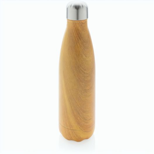 Produktabbildung Vakuumisolierte Stainless Steel Flasche mit Holzoptik Vakuumisolierte Stainless Steel Flasche mit Holzoptik (Bild 1)