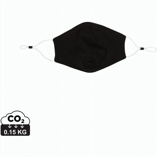 Produktabbildung Wiederverwendbare 2-lagige Baumwoll-Gesichtsmaske Wiederverwendbare 2-lagige Baumwoll-Gesichtsmaske (Bild 1)