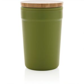 GRS rPP-Becher mit Bambusdeckel