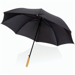 27" Impact AWARE™ RPET 190T Auto-Open Bambus-Schirm