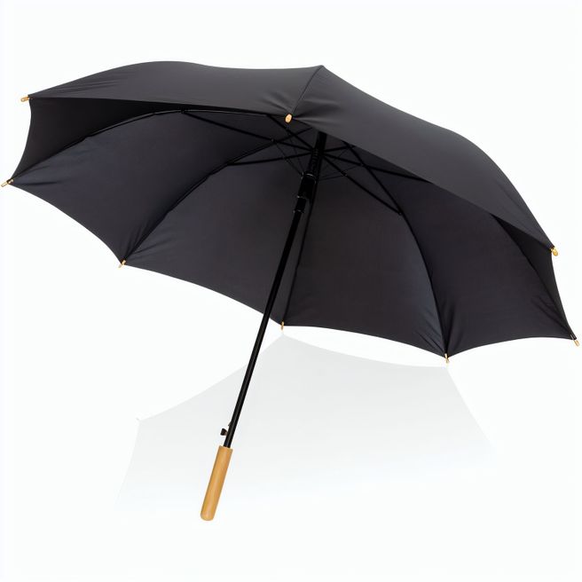 27" Impact AWARE™ RPET 190T Auto-Open Bambus-Schirm