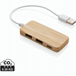 Produktabbildung Bambus-Hub mit Type-C Bambus-Hub mit Type-C