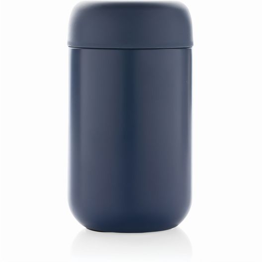 blauer behälter mit deckel auf weißer oberfläche Brew Vakuumbecher aus RCS recyceltem Stainless-Steel (Bild 1)
