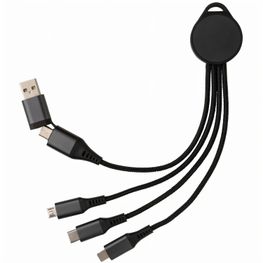 Terra 6-in-1-Ladekabel aus RCS recyceltem Aluminium