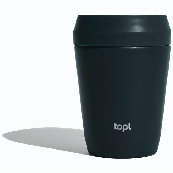 Topl-Trinkbecher aus rec. Stahl mit 360-Grad-Deckel 236ml