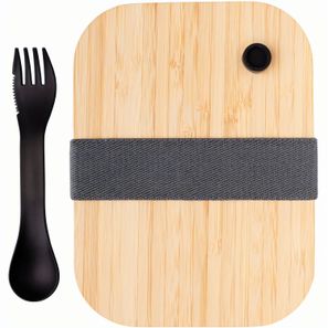 Lunch-Box aus Glas mit Bambusdeckel