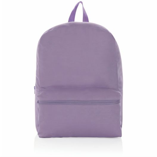 ein violetter rucksack mit reißverschluss vorne Impact Aware™ 285g/m² Rucksack aus rCanvas (Bild 1)