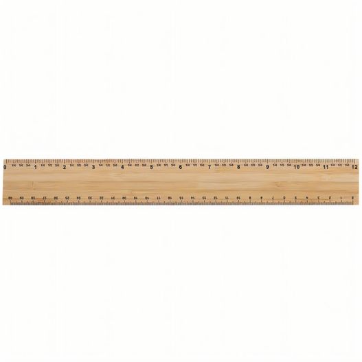 Timberson extra dickes 30cm doppelseitiges Bambuslineal (Bild 1)