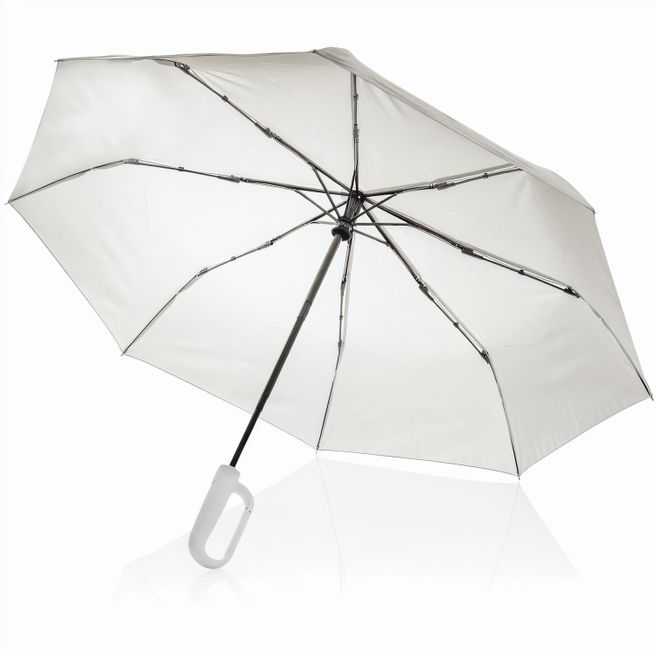 Yara 21“ AWARE™ rPET Regenschirm mit Karabiner