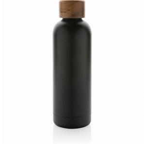 Wood Vakuumflasche aus RCS recyceltem Stainless-Steel