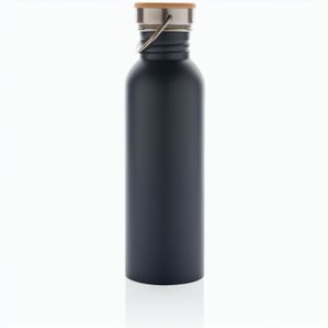 Moderne Stainless-Steel Flasche mit Bambusdeckel