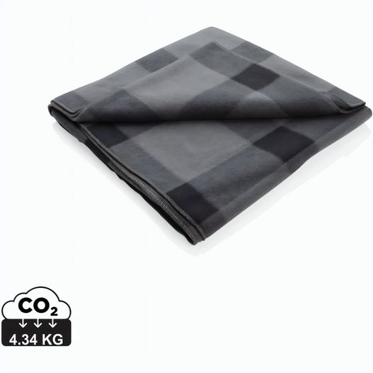 Weiche karierte Fleece-Decke (Bild 1)