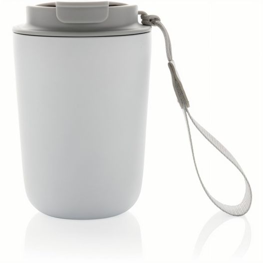 Cuppa Vakuumbecher aus RCS-Stahl mit Umhängeband (Bild 1)