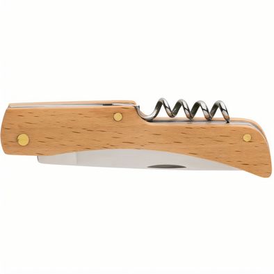 Holzmesser mit Korkenzieher