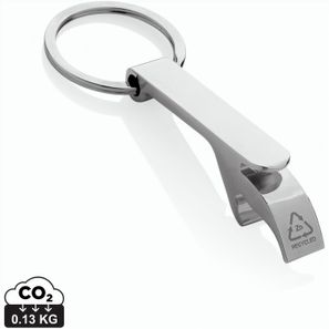 Flaschenöffner & Schlüsselband aus RCS rec. Zinklegierung