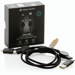 Produktabbildung Oakland RCS rKunststoff 1,2m 6-in-1 Fast-Charging 45W Kabel Oakland RCS rKunststoff 1,2m 6-in-1 Fast-Charging 45W Kabel