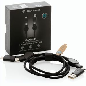 Oakland RCS rKunststoff 1,2m 6-in-1 Fast-Charging 45W Kabel