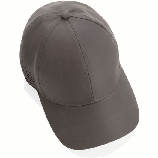 ein grauer hut auf weißem hintergrund Impact AWARE™ rPET 6-Panel-Sportkappe (Bild 1)