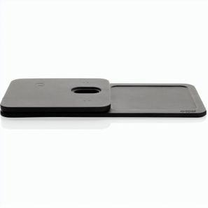 Swiss Peak 3-in-1- Wireless-Charging Desk-Tray aus RCS rPU