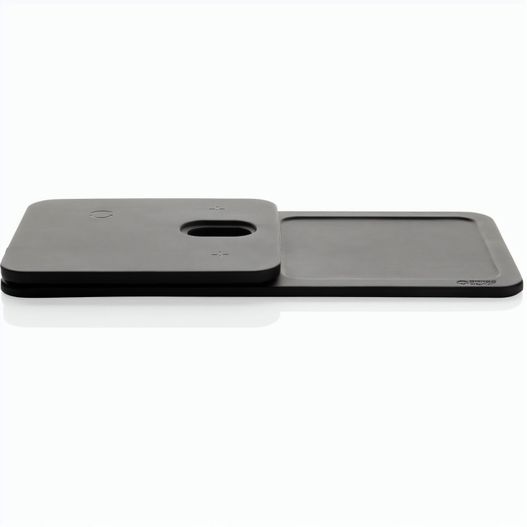 Swiss Peak 3-in-1- Wireless-Charging Desk-Tray aus RCS rPU (Bild 1)