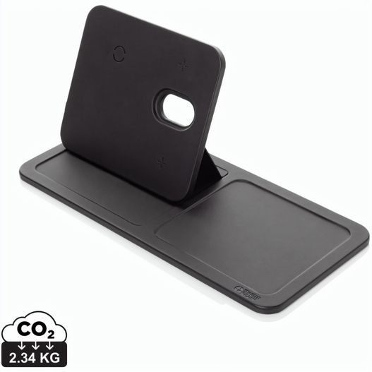 Swiss Peak 3-in-1- Wireless-Charging Desk-Tray aus RCS rPU (Bild 1)