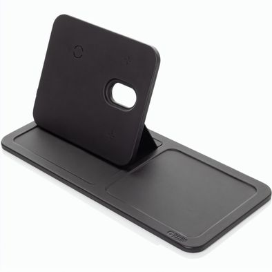 Swiss Peak 3-in-1- Wireless-Charging Desk-Tray aus RCS rPU