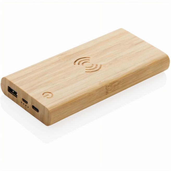 Produktabbildung 8.000mAh Bambus-Wireless-Powerbank 8.000mAh Bambus-Wireless-Powerbank