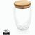 Doppelwandiges Borosilikatglas mit Bambusdeckel 350ml (Bild 2)
