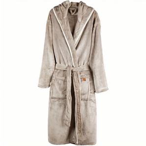 VINGA Louis Luxus Plüsch GRS rPET Bademantel Größe L/XL