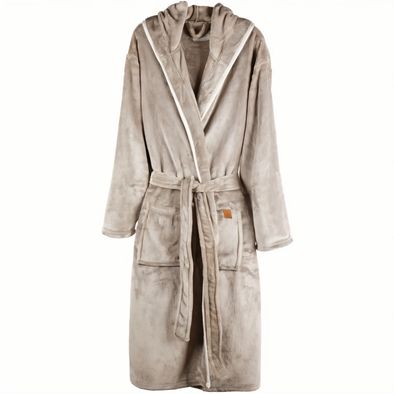 VINGA Louis Luxus Plüsch GRS rPET Bademantel Größe L/XL